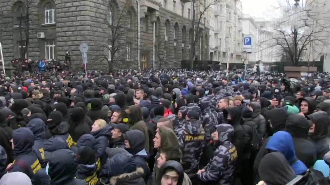 Националисты провели уличную акцию в центре Киева