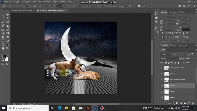Eid ul Adha 2023 Design in Photoshop | Bakra Eid Design | Adobe photoshop cs6 смотреть онлайн