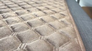 Ковровые накидки на угловой диван / прямой диван или кресло капучино геометрия