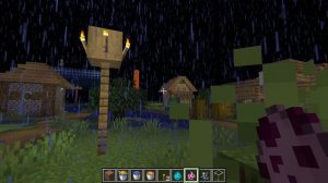 Minecraft  отдыхаем под звуки игры и дождя