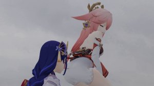 Blender Farts: Yae Miko Farts For Raiden