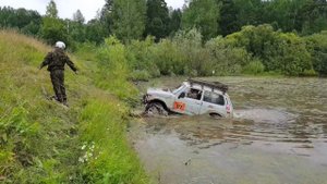 Джиперский Новый год. ч.2 Нива тонет