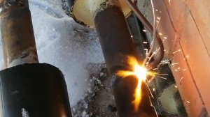 Сварка газом не поворотный стык