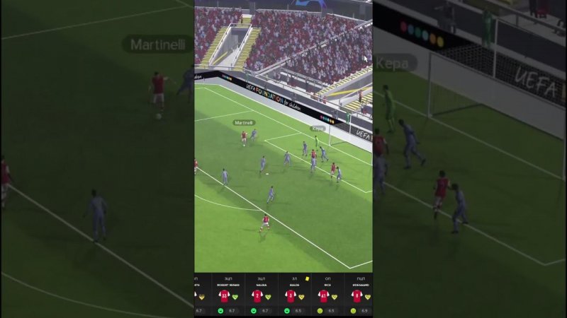 Букайо Сака Забивает Реалу Football Manager 2024#shorts