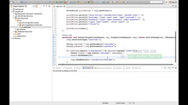 Java Servlet 17 - Login sử dụng Servlet Cookie - Trung Tâm Java Master смотреть онлайн