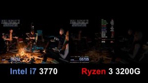 Intel i7 3770 vs Ryzen 3 3200g Game Tests