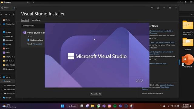 How to install visual studio 2022 #dula_yapa #visualstudio2022 #install #howto