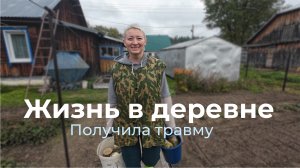 Жизнь в деревне. Выбрасываем заготовки. Покусала собака