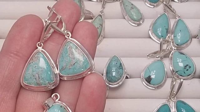 БЮДЖЕТНОЕ СЕРЕБРО С МОНГОЛЬСКОЙ БИРЮЗОЙ
