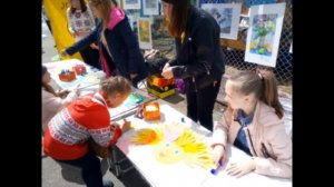 "Доброта в ладошках" интерактивная площадка к дню защиты детей.