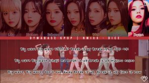 NMIXX - Dice Karaoke/Instrumental with Easy Lyrics and Mirrored Dance Practice | DYMABASE KPOP