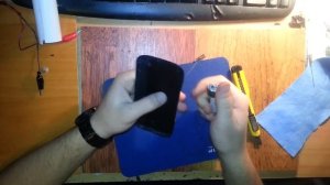 Оклейка пленкой под карбон задней крышки S3 . Carbon 3D