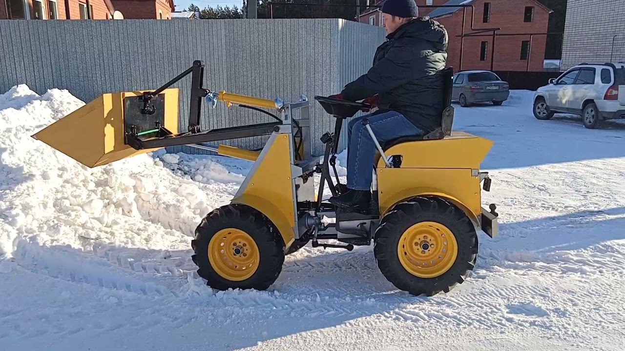 Покатушки на МИНИ ПОГРУЗЧИКЕ знакомого из ЮЖНОУРАЛЬСКА смотреть онлайн