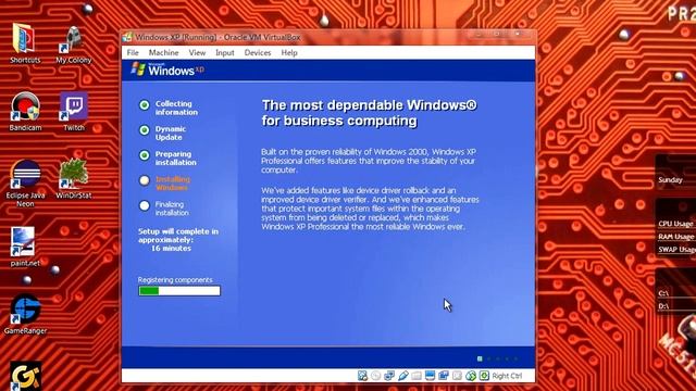 Installing Windows XP on VirtualBox смотреть онлайн