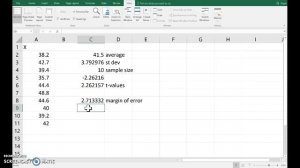 Confidence interval for a mean: Excel and iNZight