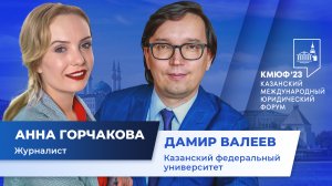 II Казанский Международный Юридический Форум — 2023 : интервью с Дамиром Валеевым