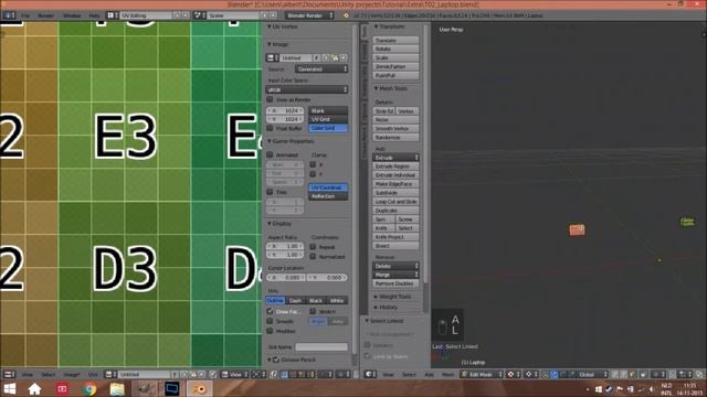 [Blender/Gimp] tutorial: How to make a low-poly laptop #2 - create a handy UV-map! смотреть онлайн
