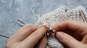 Соединение петель методом трёх спиц