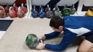 Подъем гири на душку - 24 кг. Тренировка мышц кистей и предплечий.