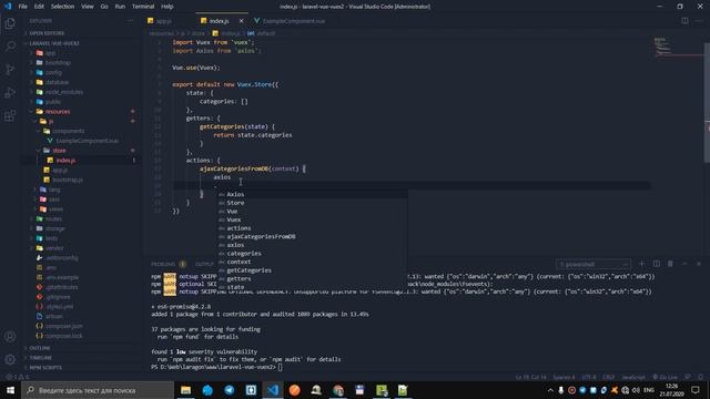 БОЛЬШИЕ ПРИЛОЖЕНИЯ ► Laravel Vue Vuex смотреть онлайн