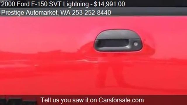 2000 Ford F-150 SVT Lightning for sale in Auburn, WA 98002 a