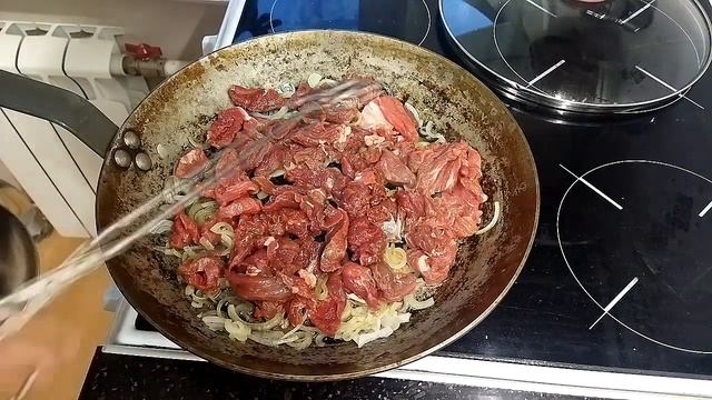 ★ Жареная говядина с соусом "Черный перец". Пошаговый рецепт.?
