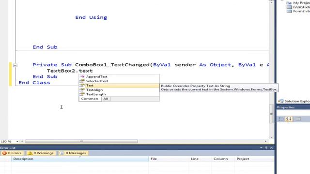 Visual Basic. net: ComboBox TextChanged Event смотреть онлайн