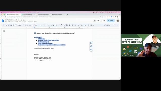 Day 45 - 100 Days of DevOps Interview - An Overview of Kubernetes Architecture смотреть онлайн