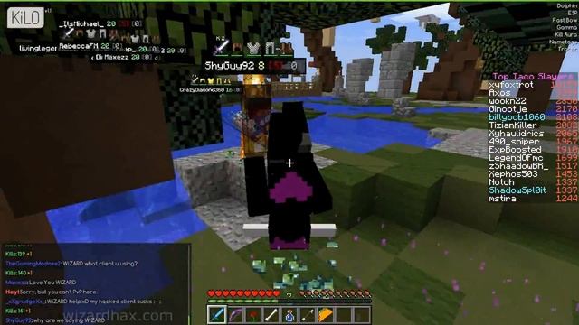 Minecraft - KiLO PRO PvP 1.8.x Hack Client (with OptiFine) - WiZARD HAX смотреть онлайн