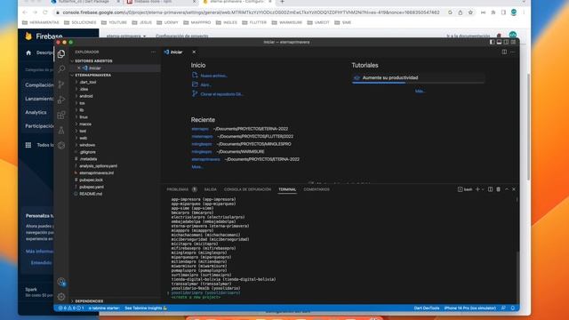 Configuracion Firebase y Flutter con flutterfire CLI y Get CLI 2022