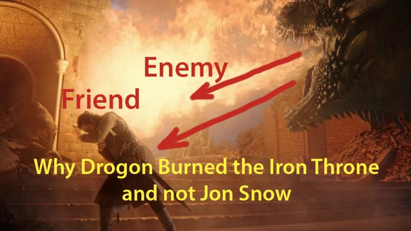 #shorts Why Drogon Burned the Iron Throne and not Jon Snow #gameofthrones #drogon #ironthrone