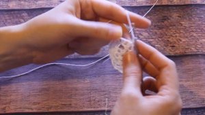 Снежинка крючком (4). Мастер-класс.