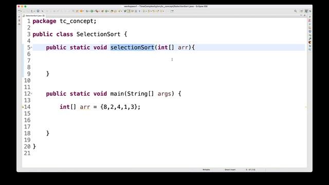 Selection Sort Algorithm