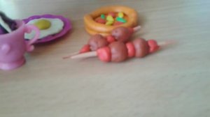 Самодельная еда для кукол из пластилина