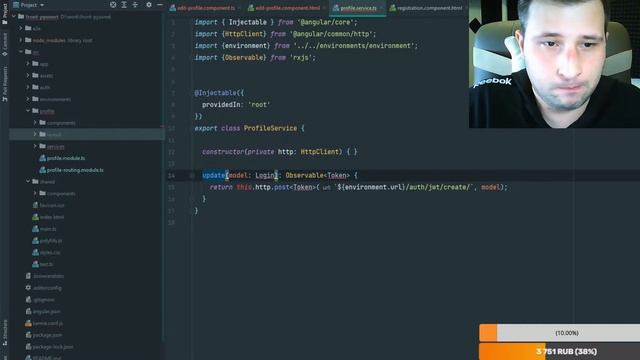Профиль пользователя - Angular - соц. сеть смотреть онлайн