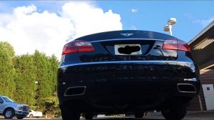 Hyundai Genesis Rspec 5.0 muffler delete, resonator delete (2013))