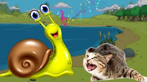 ЗАБАВНАЯ ПОЮЩАЯ УЛИТКА. ЗАБАВНЫЕ ЖИВОТНЫЕ - 4.mp4