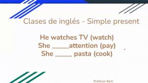 Explicación - Simple present y Present continuous