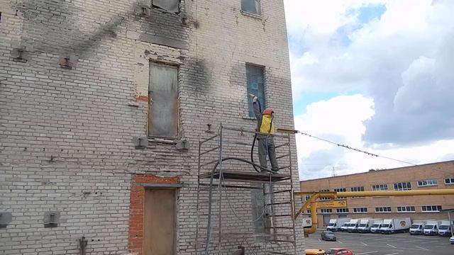 PeskoStruy.ru - Пескоструйная очистка кирпичного фасада от старой краски смотреть онлайн