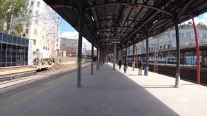 Белорусская. Открыто движение по 14 пути. Ход работ между Белкой и Савком. Пл.МЦД 4 Савеловская.