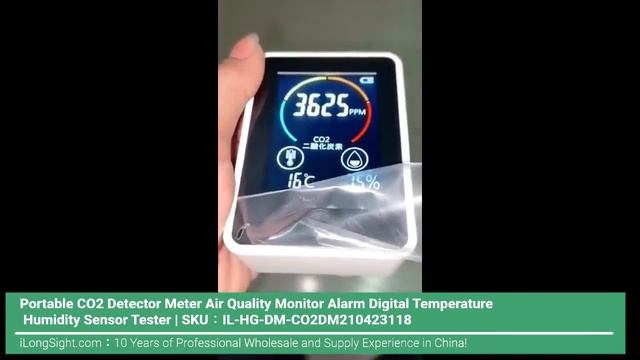 Portable CO2 Detector Meter Air Quality Monitor Alarm Digital Temperature Humidity Sensor Tester смотреть онлайн