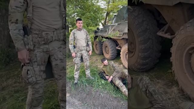Герой России, капитан Руслан Курбанов показал военнослужащего ВСУ, которого оставили его товарищи