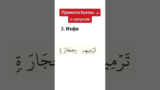 Три правила с буквой (م) Мим