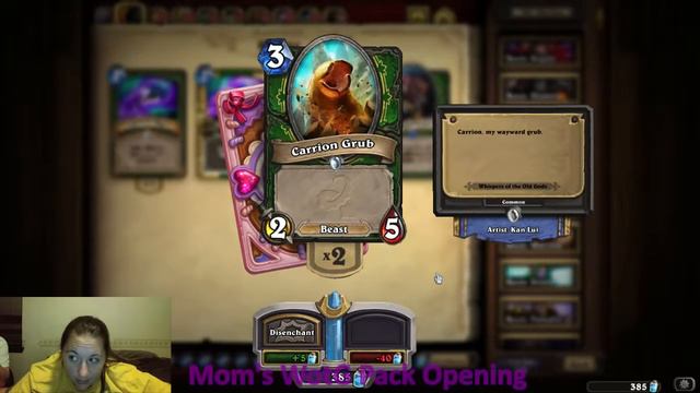 Hearthstone - Whispers of the Old Gods - Mom's Pack Opening смотреть онлайн