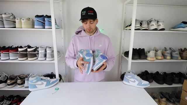 REAL VS FAKE! NIKE AIR JORDAN 1 HYPER ROYAL COMPARISON! смотреть онлайн