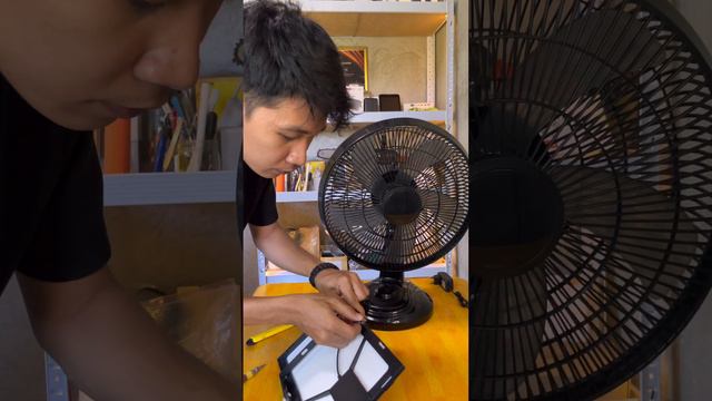 Pwede sa Solar Pwede sa Koryente Lithium Battery Solar Electric Fan смотреть онлайн