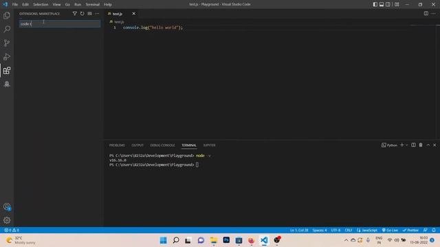 How To Run Javascript Code In Vscode [ Code Runner Extention ]