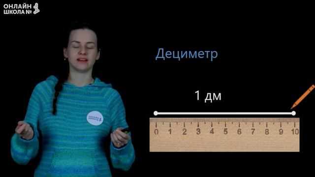 Видеоурок 35. Единица длины – дециметр. Математика 1 класс