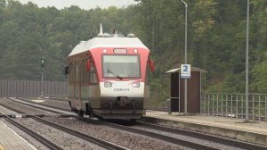 Рельсовый автобус 620Мц-019 на о.п. Гарлява / 620Mc-019 railcar at Garliava stop
