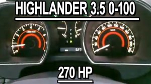 Toyota Highlander 2011 3.5l acceleration 0-100 kmh..mp4